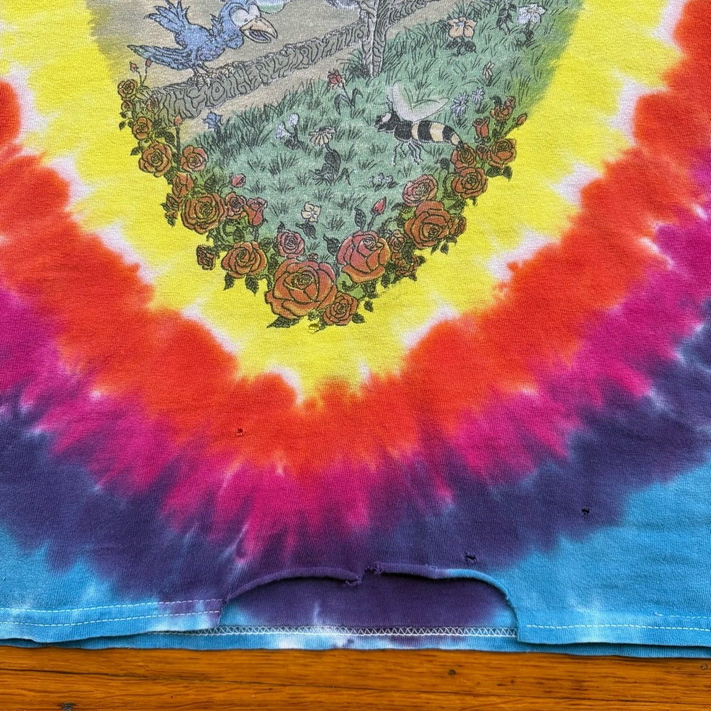 Vintage Distressed Grateful Dead 1994 Spring Tour Two Sided Tie Dye ~ Size Small - Picture 6 of 8